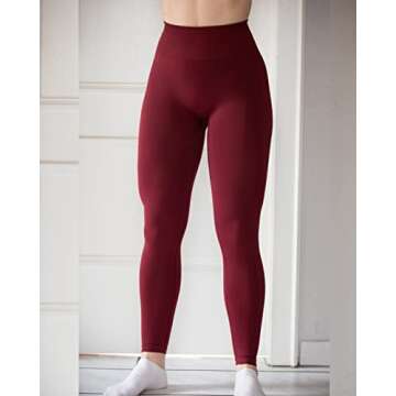 AUROLA Seamless Scrunch Tights Tummy Control Gym Fitness Yoga Pants Girl Sport Active Workout Leggin...