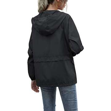 PESION Women's Waterproof Hiking Jacket - Stylish Rain Protection