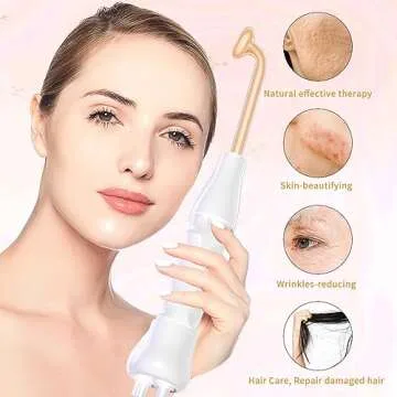 MYSWEETY High Frequency Portable Handheld Facial Skin Care Wand Machine