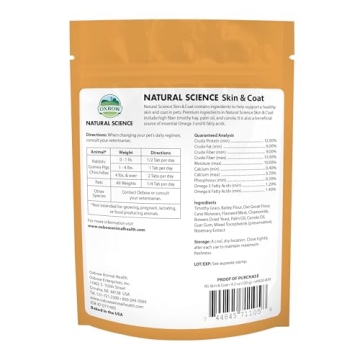 Oxbow High-Fiber Skin & Coat Supplement for Small Pets