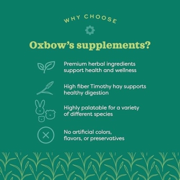 Oxbow High-Fiber Skin & Coat Supplement for Small Pets