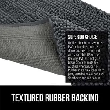 Gorilla Grip Ultra Absorbent Doormat for Muddy Paws 60x36