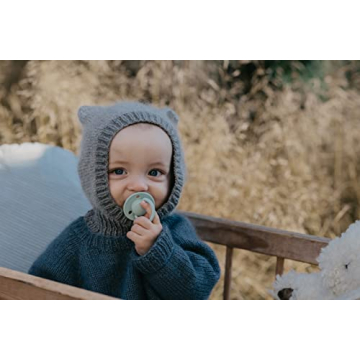 BIBS De Lux Sage Baby Pacifiers - 0-6 Months Set of 2