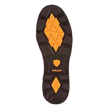 ARIAT mens Groundbreaker Chelsea Waterproof Steel Toe Work Boot, Brown, 10.5 US