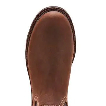 ARIAT mens Groundbreaker Chelsea Waterproof Steel Toe Work Boot, Brown, 10.5 US