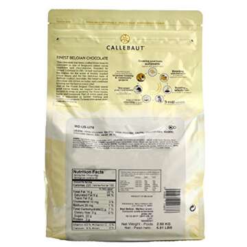 Callebaut W2 28% White Chocolate Callets 5.5 lbs