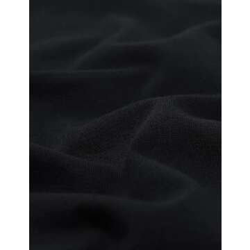 CRZ YOGA Men's Cotton Polyester Short Sleeve T-Shirt Classic Fit Casual Workout Tops Soft Premium Tee Black X-Large