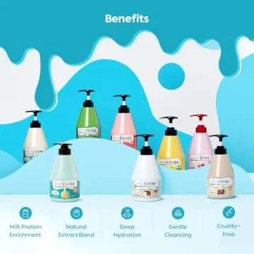 WELCOS KWAILNARA Strawberry Milk Body Wash 560g Hydrating Cleanser