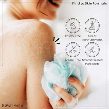 WELCOS KWAILNARA Strawberry Milk Body Wash – Korean Body Cleanser with Strawberry Extract for Hydrated, Smooth Skin, 560 g / 19.75 oz.