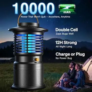 GTERT Bug Zapper Outdoor & Mosquito Trap with Quiet Operation