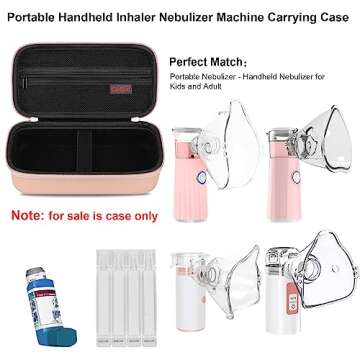 Elonbo Carrying Case for Portable Handheld Inhaler Nebulizer Machine for Adults and Kids, Asthma Inh...