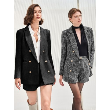 Cicy Bell Women's Chic 2 Piece Blazer Shorts Set
