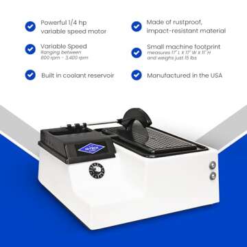 Hi-Tech Diamond 6" Lapidary Saw for Rock Cutting and Glass