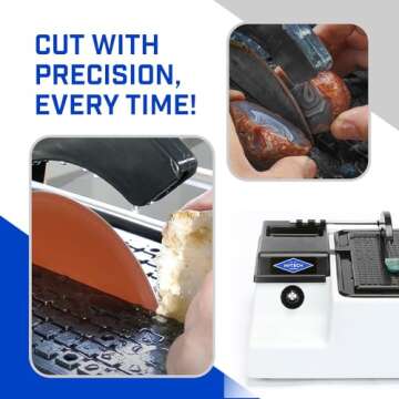 Hi-Tech Diamond 6" Lapidary Saw for Rock Cutting and Glass