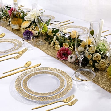 VANVRO 20-Piece Matte Gold Silverware Set - Stylish Dining