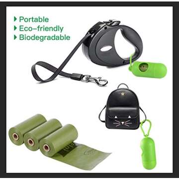 Dog Poop Bag Biodegradable Scented: Leak Proof Dog Waste Bags With 1 Dispenser, 18 Rolls Refills Poop Bags -450 Counts