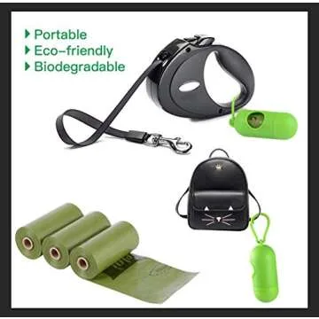 Dog Poop Bag Biodegradable Scented: Leak Proof Dog Waste Bags With 1 Dispenser, 18 Rolls Refills Poop Bags -450 Counts