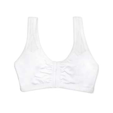 Comfort Front Close Sport Bra with Mesh Straps