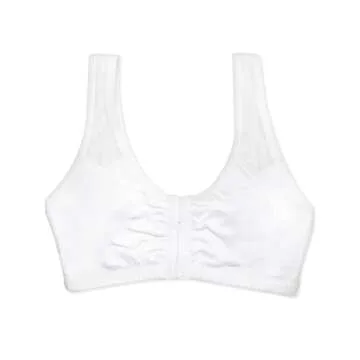 Comfort Front Close Sport Bra with Mesh Straps