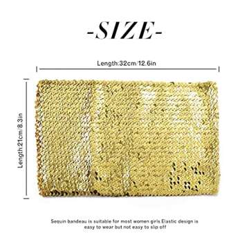 Kakaco Sequins Tube Top Stretch Bandeau Strapless Sequin Crop Top Party Club Wear Bra Top for Women ...