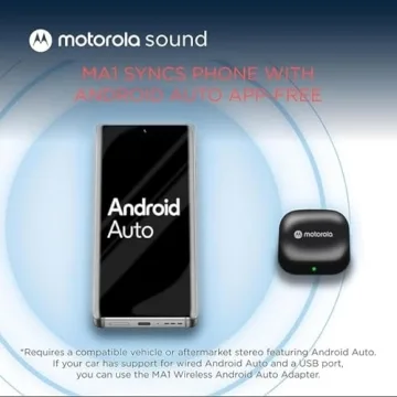 Motorola MA1 Wireless Car Adapter for Easy Android Auto Connection
