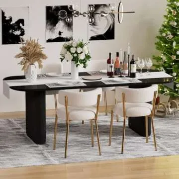 HAIZAO Modern Dining Chairs Set of 4 - Chic Comfort