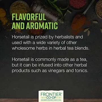 Frontier Co-op Organic Cut & Sifted Horsetail Herb 1lb - Natural Wellness