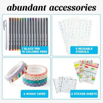 Feela Dotted Journal Kit with Pens and Accessories