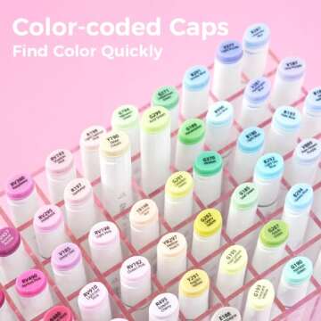 Ohuhu Alcohol Markers, 120-color Marker Set for Artists, Oahu Series, Double Tipped Alcohol Based Art Markers for Adults Coloring Sketching Illustration, Marker Case, Fine & Chisel