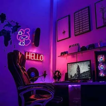 Melody Neon Sign Anime Neon Sign for Wall Decor Janpanese Neon Light for Bedroom Wall Decor Game Room Decor Livingroom Decor for Kids, Anime Gifts for Teens