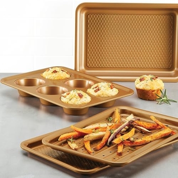 Ayesha Curry Nonstick Bakeware Toaster Oven Set - 4 Piece
