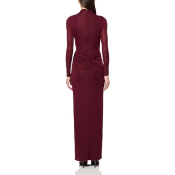 Ronny Kobo Scorpio Longsleeve Maxi Dress Oxblood Elegance