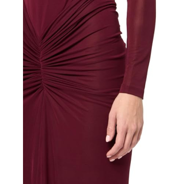 Ronny Kobo Scorpio Longsleeve Maxi Dress Oxblood Elegance