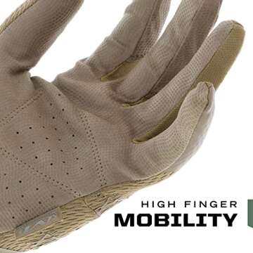 Mechanix Wear: Tactical Specialty 0.5mm High-Dexterity Work Gloves with Secure Fit and Precision Feel, Tactical Gloves for Airsoft, Paintball, Utility Use, Gloves for Men (Brown, Medium)