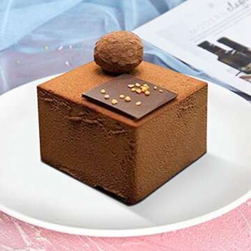 AIFUDA 3 Pcs Non-Stick Square Baking Silicone Molds, Quick Release Bread Pan Bakeware Tray for Cheese Cake Tier Cake Handmade Toast Mold Bread Mould Soap Mold - Rose Red, Pink