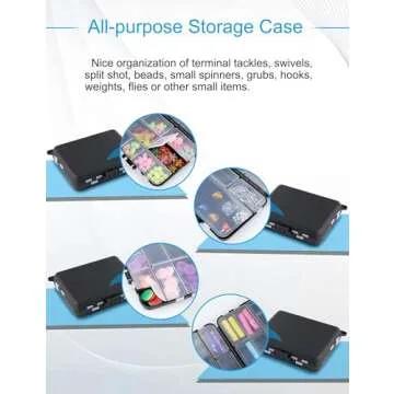 Hlotmeky Small Tackle Box Organizer 4 Pack Mini Tackle Boxes Plastic Fishing Organizer Tackle Storage Containers Kayak Fly Boxes