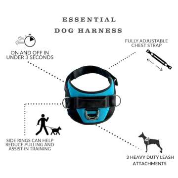 ShawnCo Essential Dog Harness, No-Pull, Adjustable, Reflective Pet Vest