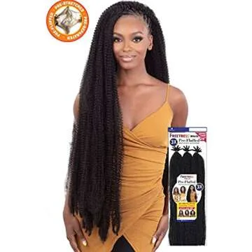 Freetress Braid 3X Pre Fluffed Water Poppin Twist 28