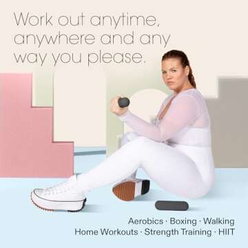 Bala Bars - Set of 2 (3lb Each) | Dumbbell Set | Yoga, Dance, Barre, Pilates, Cardio, Aerobics, Walking | Sage