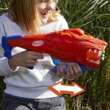 NERF Wild Lionfury Easy Play Blaster for Kids