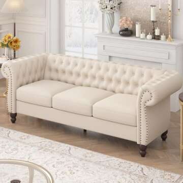 HIFIT 84" Modern Couch - Spacious 3 Seater Sofa