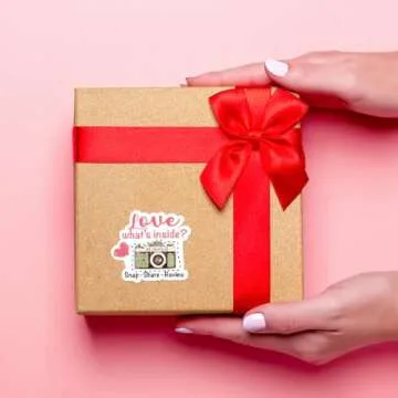 Littlefa Camera & Bakery Stickers - 500 PCS Packaging, Snap & Share for Business & Gifts