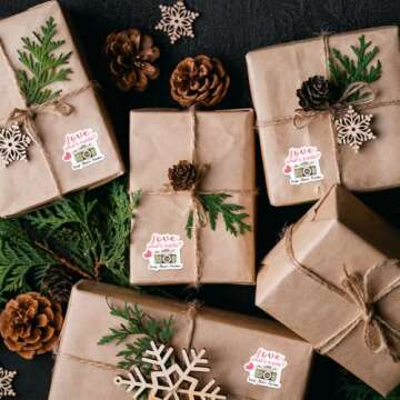 Littlefa Camera & Bakery Stickers - 500 PCS Packaging, Snap & Share for Business & Gifts