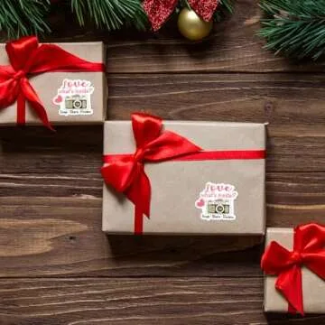 Littlefa Camera & Bakery Stickers - 500 PCS Packaging, Snap & Share for Business & Gifts