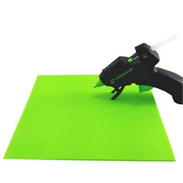 Surebonder Silicone Pad for Hot Glue Gun Projects, Flexible & Heat Resistant Surface For Easy Cleanup Or Use for Tracing Projects, Size: 8" x 8" (6100)