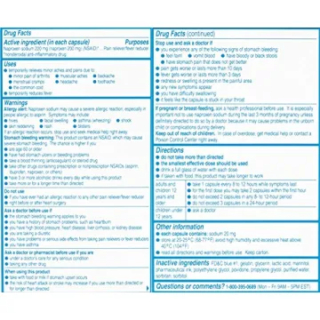 Aleve Liquid Gels: Fast Pain Relief and Anti-Inflammatory