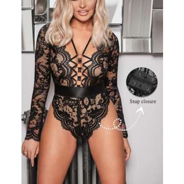 Lace Long Sleeve Bodysuit - Elegance Meets Comfort