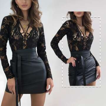 Lace Long Sleeve Bodysuit - Elegance Meets Comfort