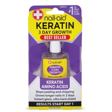 Nail-Aid Keratin 3 Day Growth Nail Treatment & Strengthener - Fast Results