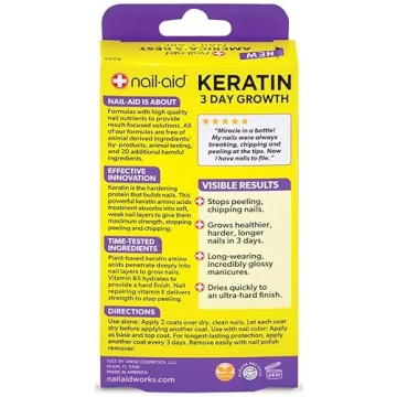 Nail-Aid Keratin 3 Day Growth Nail Strengthener Fast Results